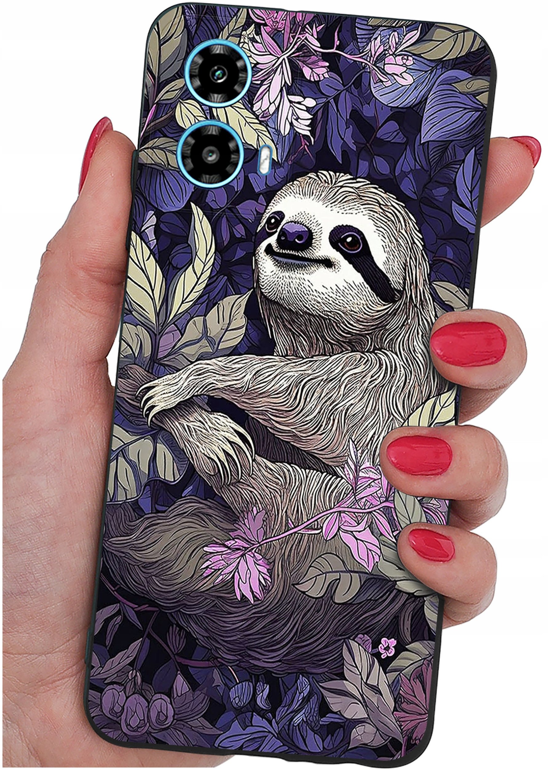 ETUI do Motorola Moto G34 5G WZORY |SILIKONOWE MATT CASE + SZKŁO 9H