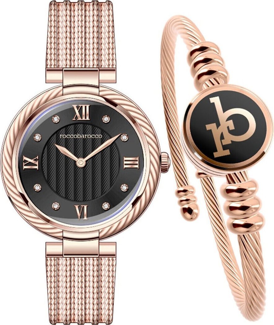 Zegarek RoccoBarocco ZEGAREK DAMSKI ROCCOBAROCCO SET RB.4469S-04M+ BOX(zo505a) NoSize