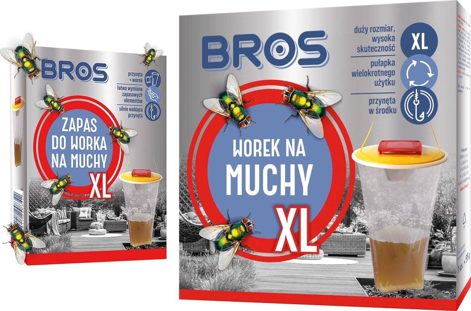 Bros Zestaw BROS - Worek Na Muchy XL + Zapas Do Worka Na Muchy XL