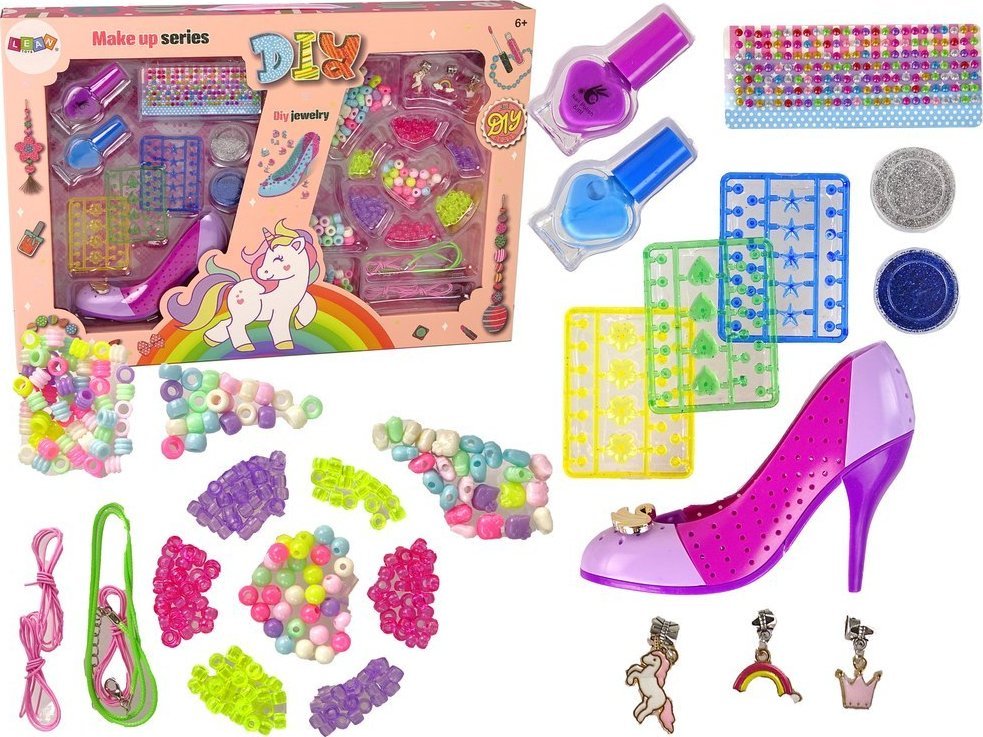 LeanToys Zestaw do Paznokci i Biżuterii Kolorowy