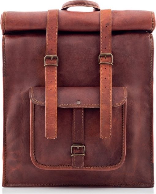 Belveder Plecak vintage skórzany brąz Outlander BT07