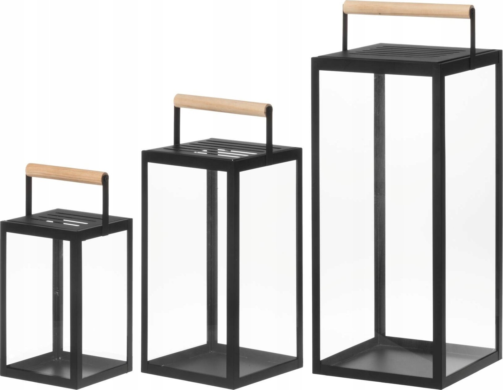 Zestaw metalowych lampionów JUPITER, 3 szt.