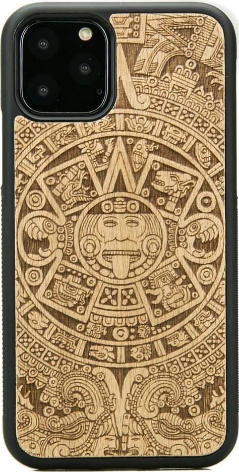 BeWood Drewniane Etui na iPhone 11 PRO Kalendarz Aztecki ANIEGRE