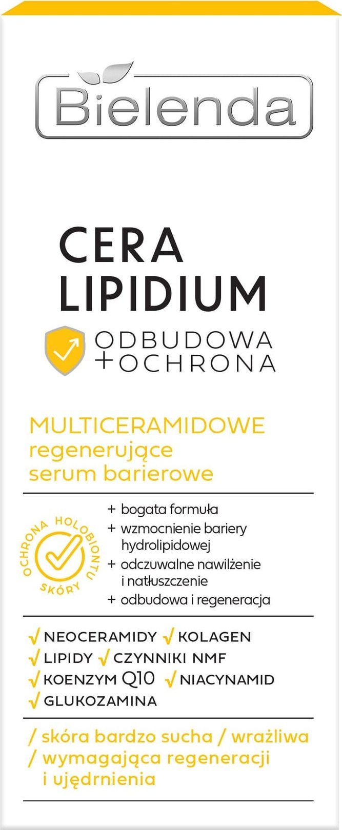 BIELENDA Cera Lipidium Odbudowa + Ochrona Multiceramidowe regenerujące serum barierowe 30 ml