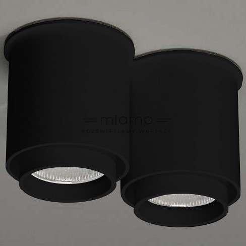 Lampa sufitowa Shilo Spot LAMPA sufitowa IGA 1116 Shilo metalowy downlight natynkowe tuby czarne