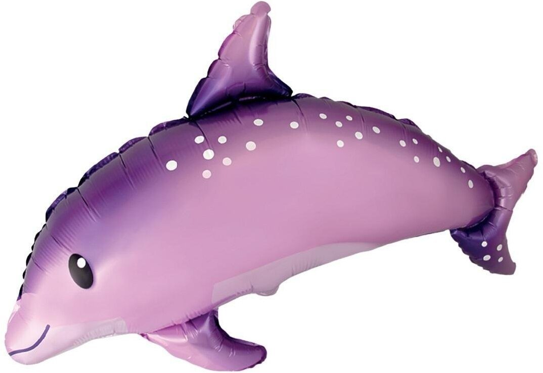 Balon foliowy 61cm Słodki Delfin różowy