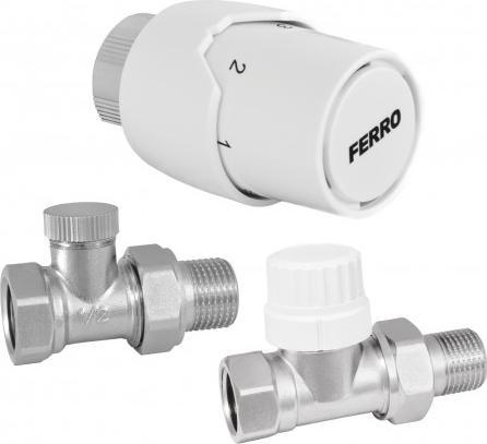 Ferro Komplet termostatyczny prosty 1/2" (ZTM200