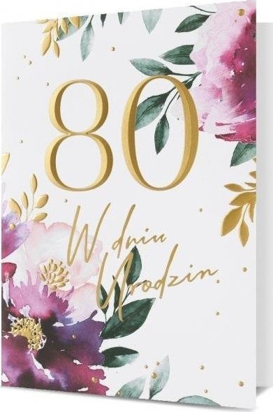 Pan Dragon Karnet B6 Urodziny 80