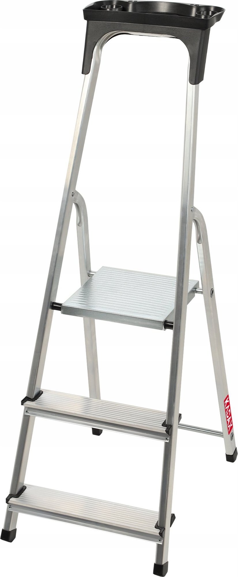 Kadax Drabina wolnostojąca jednostronna aluminiowa 3 stopniowa