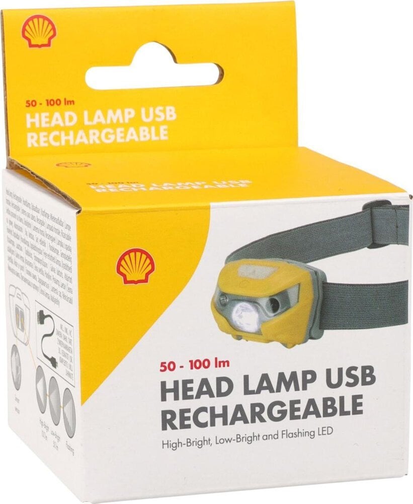 Latarka Koopman LATARKA CZOŁOWA LED SHELL USB PLUS KABEL