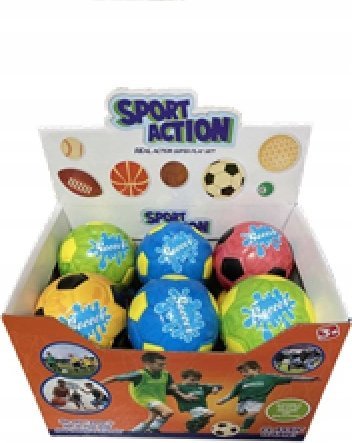 Piłka miękka 10cm football 12/disp 05605 19775