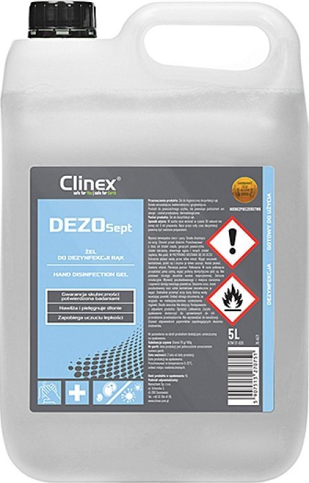 Clinex Żel do dezynfekcji rąk Clinex DezoSept 5L -