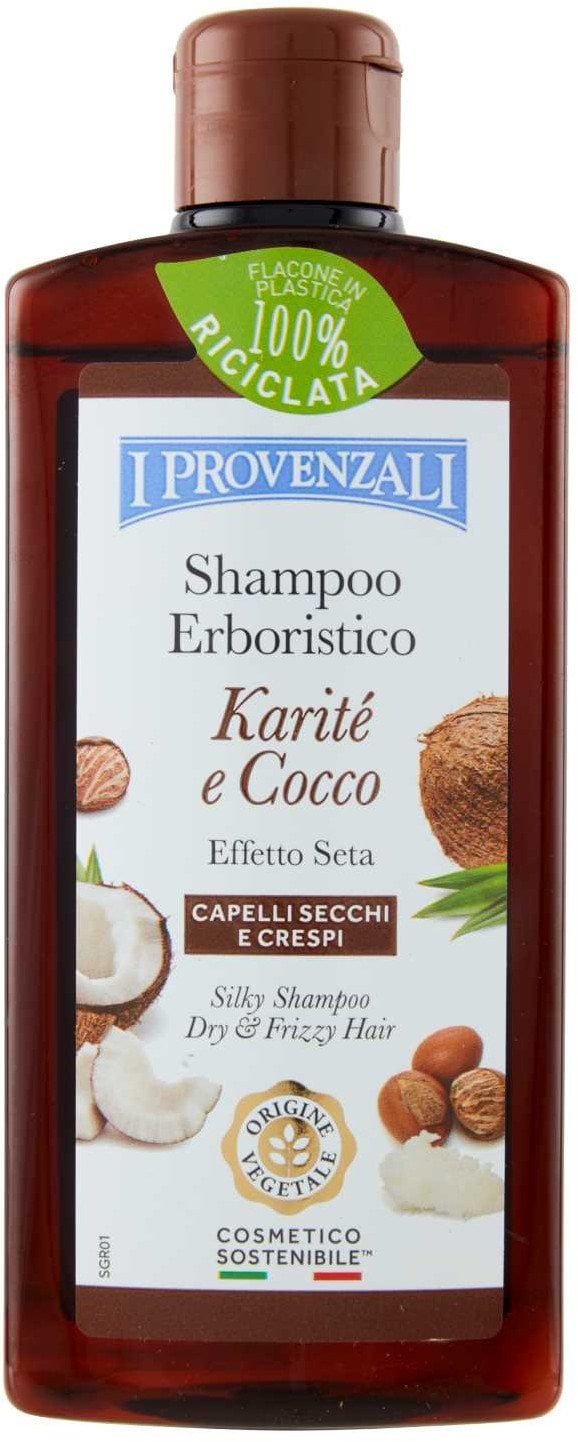 Taukmedžio sviesto šampūnas sausiems, lūžinėjantiems ir blankiems plaukams I Provenzali Karite&Cocco, 250 ml