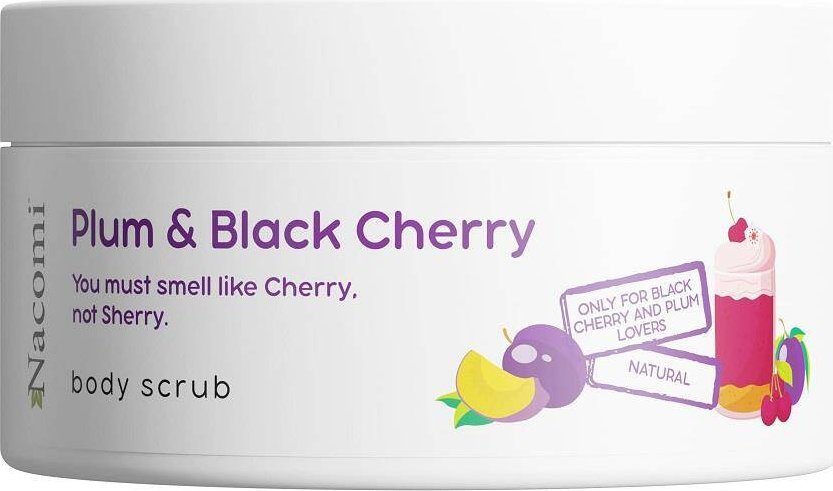 Nacomi Nacomi Peeling do ciała o zapachu śliwki z czarną wiśnią 100ml