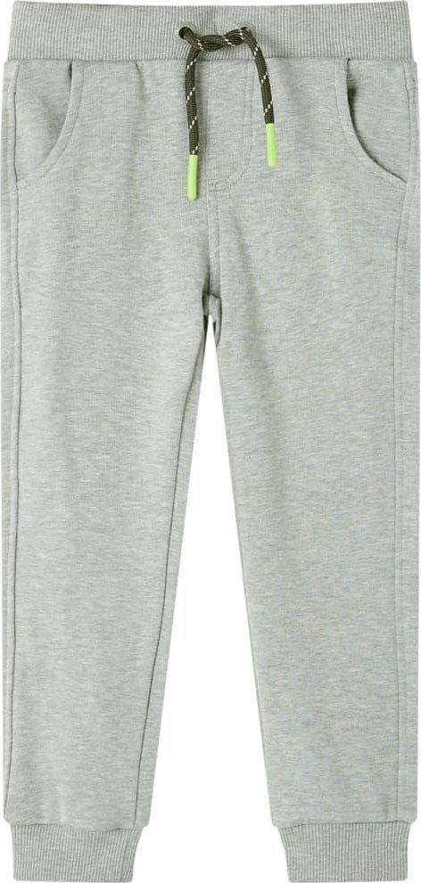 vidaXL Dziecięce spodnie dresowe, jasne khaki, 104
