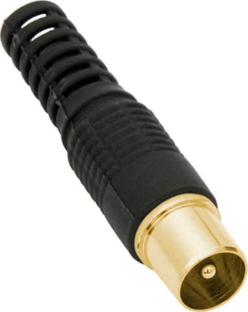 Blow Wtyk antenowy prosty CZARNY ZŁOTY długi