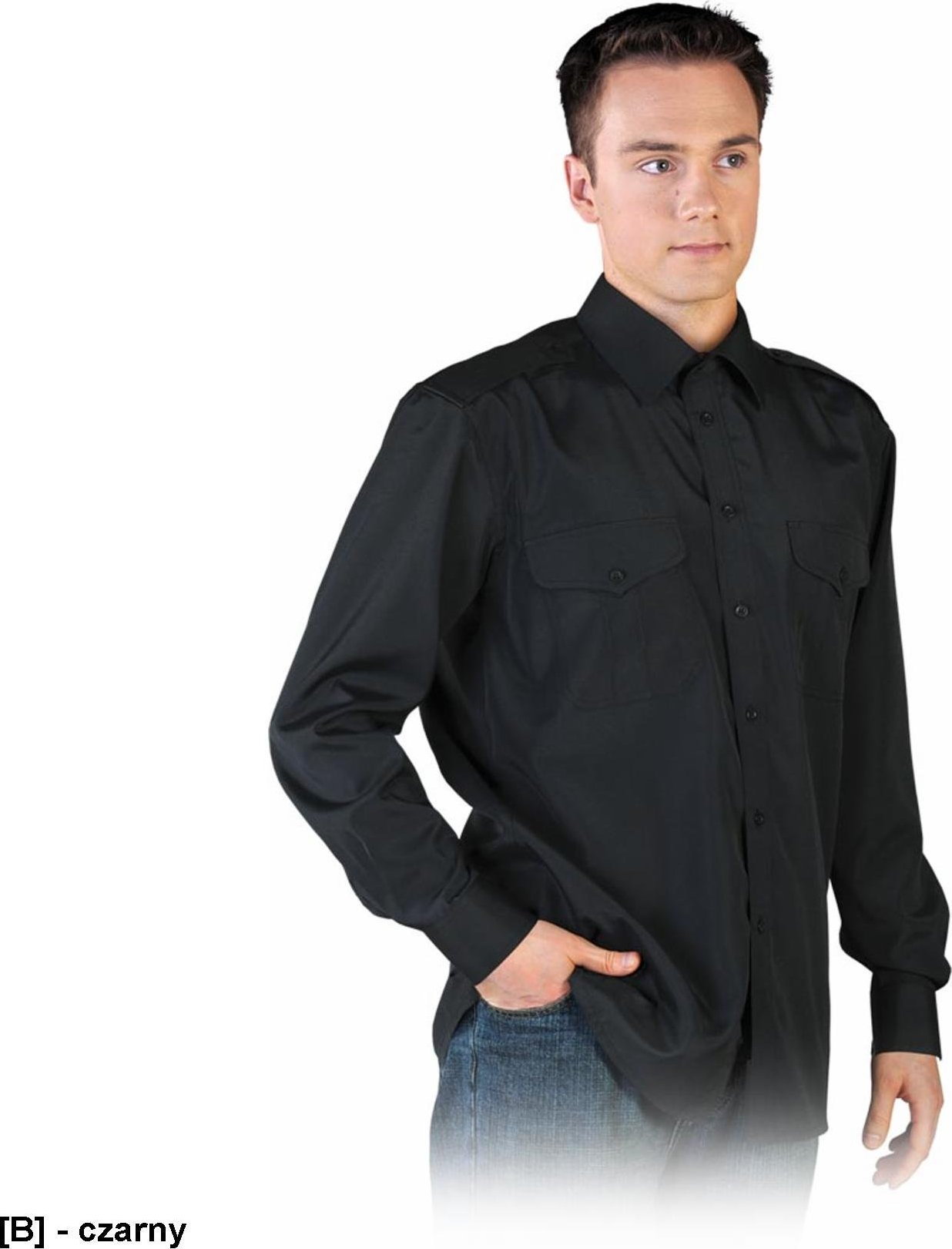 R.E.I.S. KWSDR - koszula wyjściowa - czarny 3XL