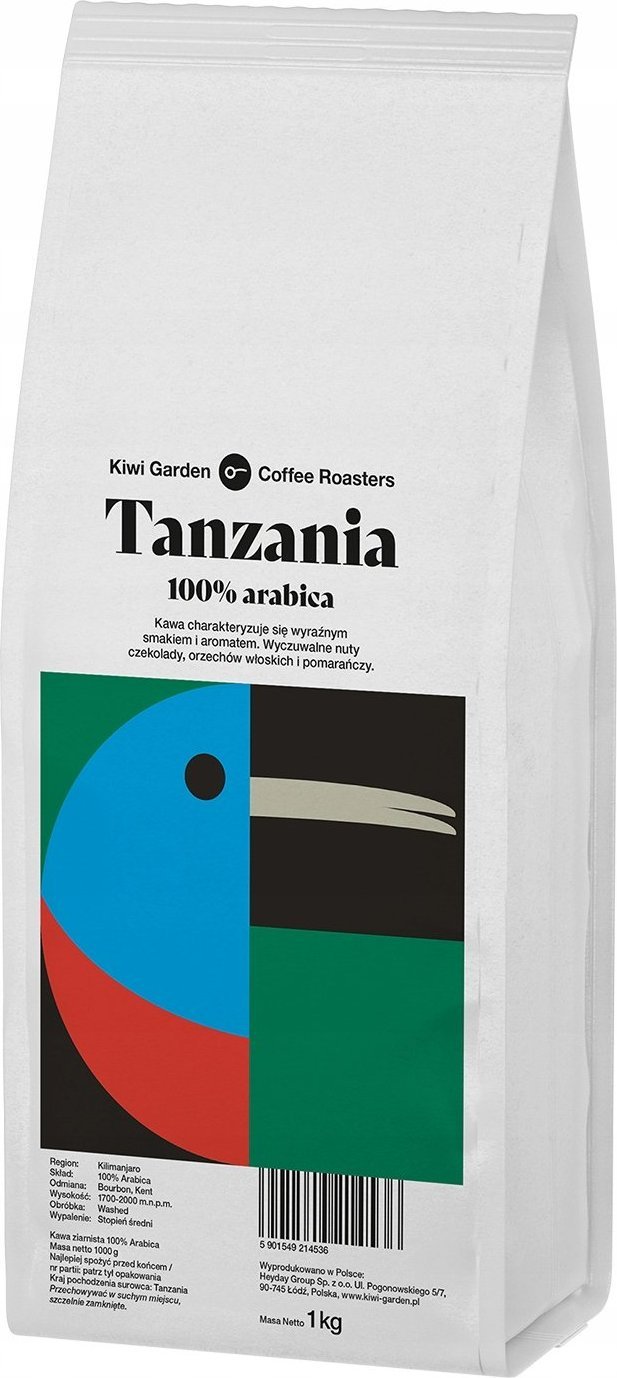 Kawa ziarnista Kiwi Garden Tanzania 1 kg