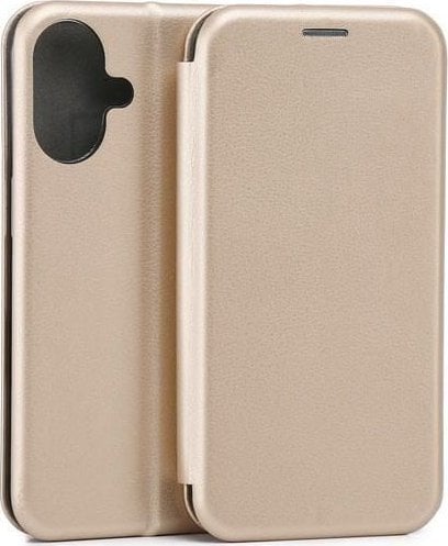 Beline Beline Etui Book Magnetic iPhone 16 6.1" złoty/gold