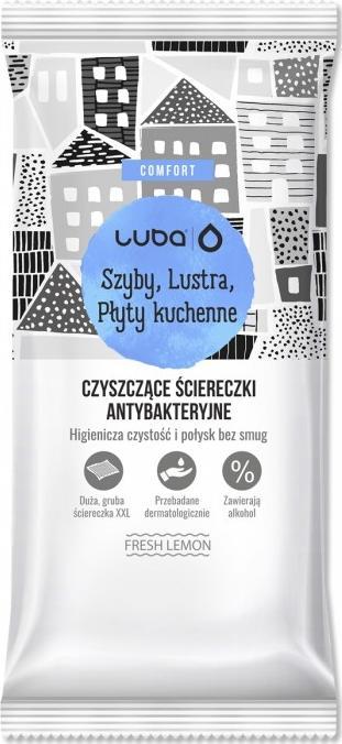 Luba LUBA_Ściereczki antybakteryjne do szyb, luster i płyt kuchennych 32szt