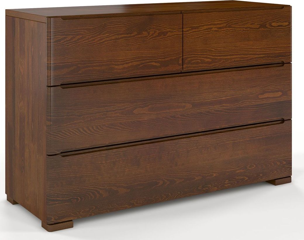 Elior Komoda drewniana 4 szuflady Ventos 3S - Orzech