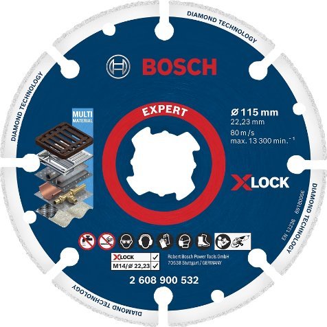 Bosch Bosch X-LOCK diamond metal disc 115mm, cutting disc 2608900532