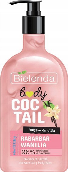 Bielenda Bielenda Body Coctail Nawilżający balsam do ciała Rabarbar + Wanilia 400 ml