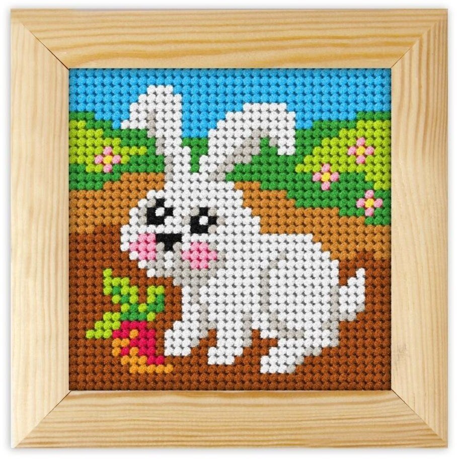 Haft z ramką. Moje pierwsze wyszywanie - Zajączek EDUKAMP