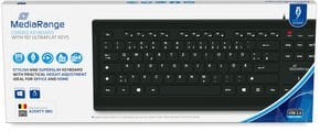 Klawiatura MediaRange Klawiatura kabelowy ultr płaskie klawisze (BE) sw
