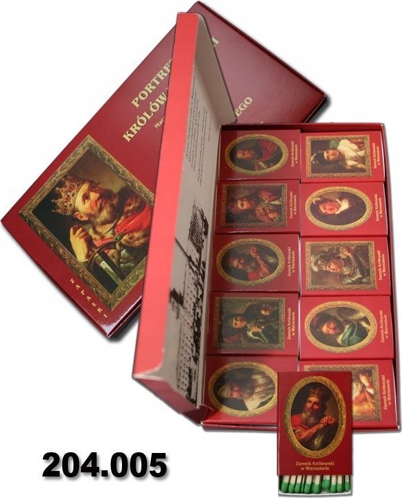ZAPAŁKI ciekawe kolekcje - KRÓLOWIE POLSCY