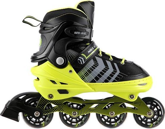 Rolki Nils Extreme NH18192 z wymienną płozą regulowane zielone r. 39-43