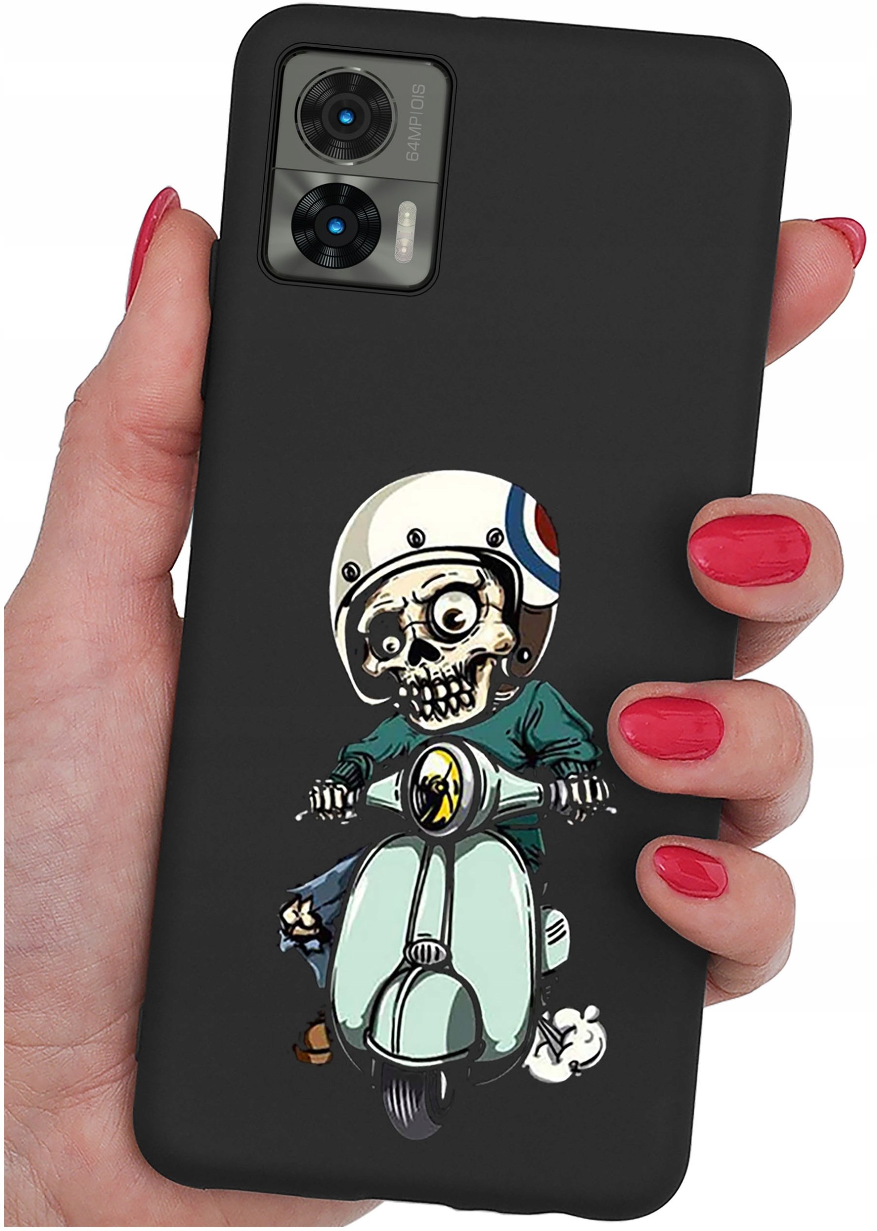 Etui do Motorola Moto Edge 30 Neo WZORY |SILIKONOWE MATT CASE + SZKŁO 9H