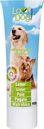 Triton Lovi Dog Snack Creme Pate Liver - pasztet dla psa w tubce, z wątróbką i witaminami 90g