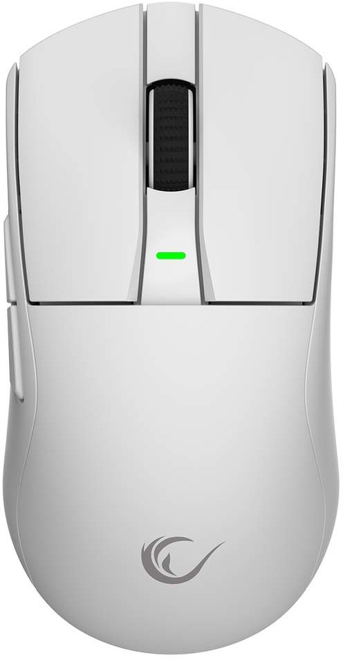 Mysz Rampage Zenith Pro 26000 DPI biała + odbiornik 4 KHz PAW3395 BT 5.2 (ZENITHPRO-WHITE)