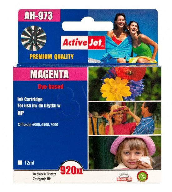 ActiveJet AH-973 tusz magenta do drukarki HP (zamiennik CD973AE nr 920XL)