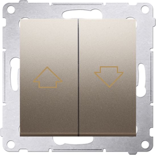 Kontakt-Simon Simon 54 Przycisk żaluzjowy 16AX 250V złoty mat DZP1A.01/44