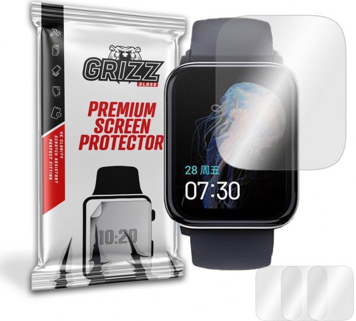 GrizzGlass Folia hydrożelowa Grizz Hey Plus Watch
