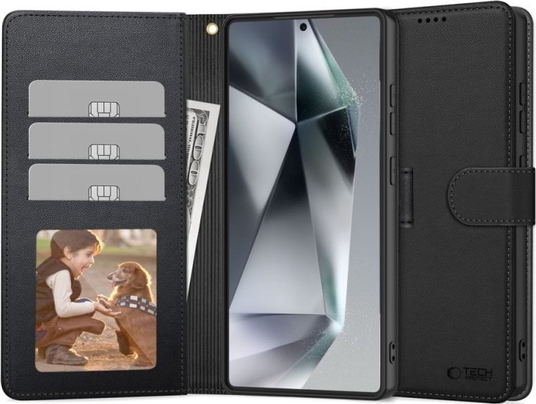 TECH-PROTECT WALLET GALAXY S25 ULTRA BLACK