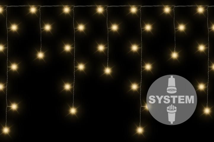 JoyLight Girlanda ogrodowa 180 LED ciepłe białe 3,5m bez zasilacza IP44