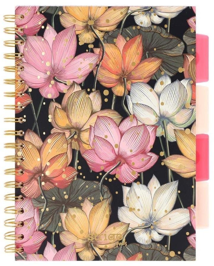 Strigo Kołozeszyt Pads B5/100K kratka Kwiaty z Japonii