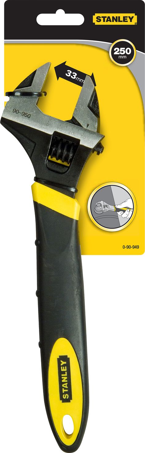 Stanley Klucz nastawny typu szwed 250mm gumowa rękojeść (0-90-949)