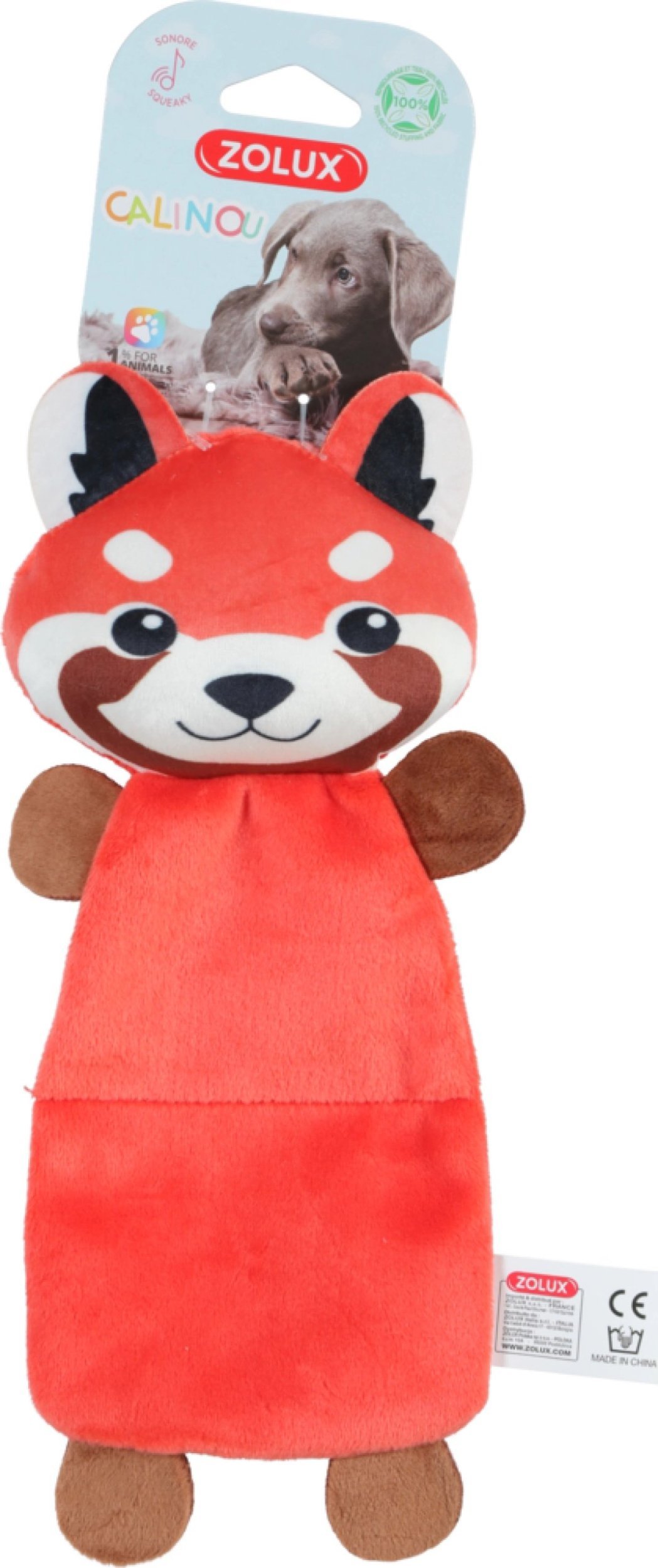 Zolux ZOLUX Zabawka pluszowa dla psa, Panda przytulanka "Calinou" 27,5 cm