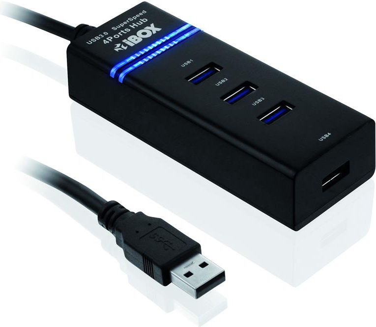 HUB USB iBOX 4x USB-A 3.0 (IUH3FB)