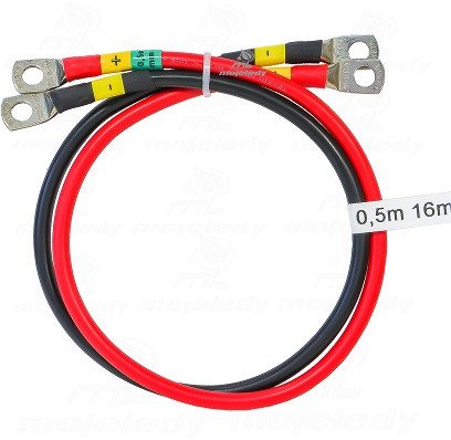 2x 50cm kabel łączeniowy akumulatora 16mm M8 M8