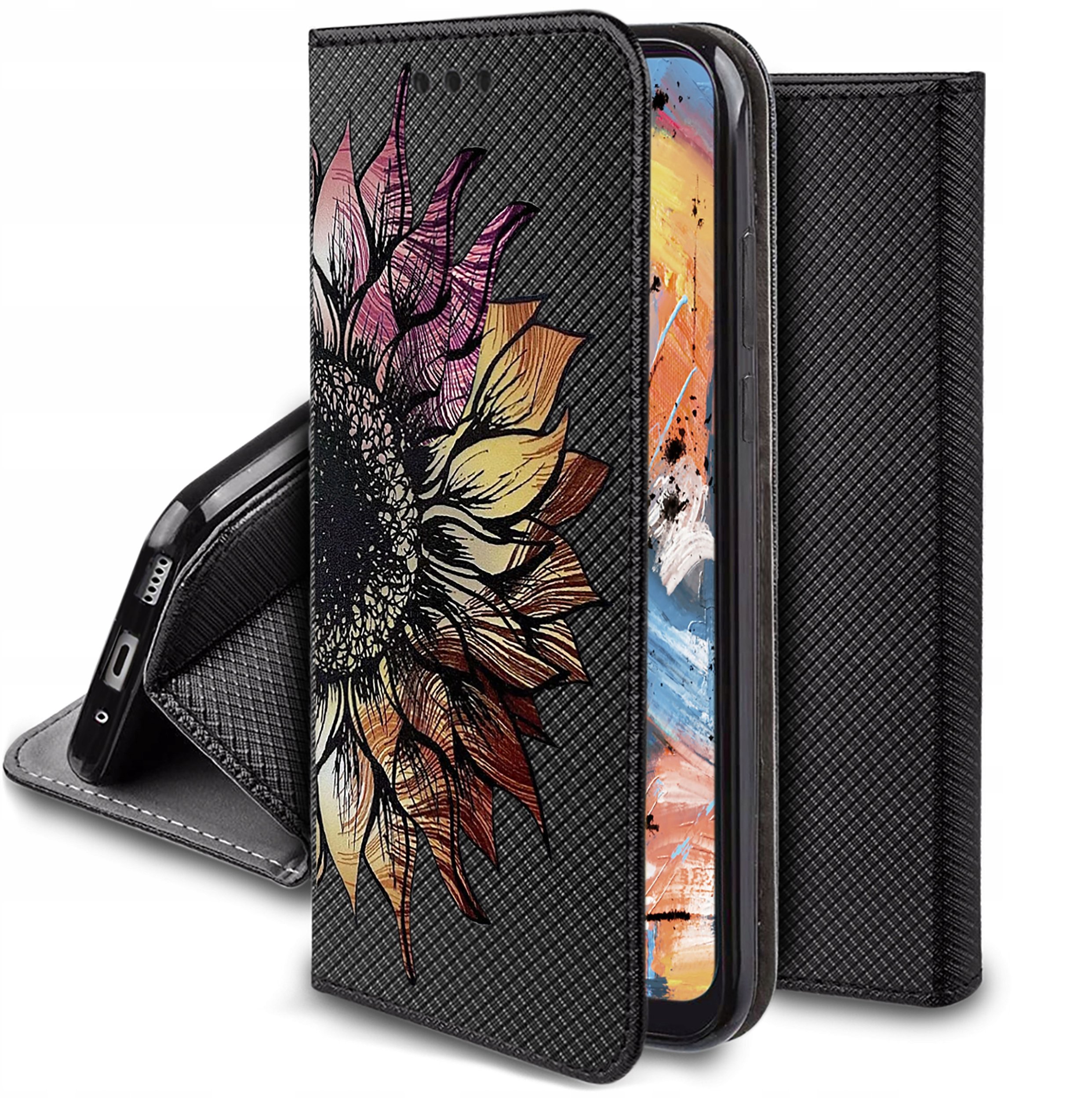 Etui do Motorola Moto Edge 40 Pro MAGNET WZORY CASE PORTFEL