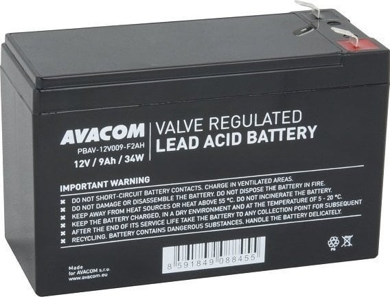 Avacom AVACOM baterie 12V 9Ah F2 HighRate (PBAV-12V009-F2AH)
