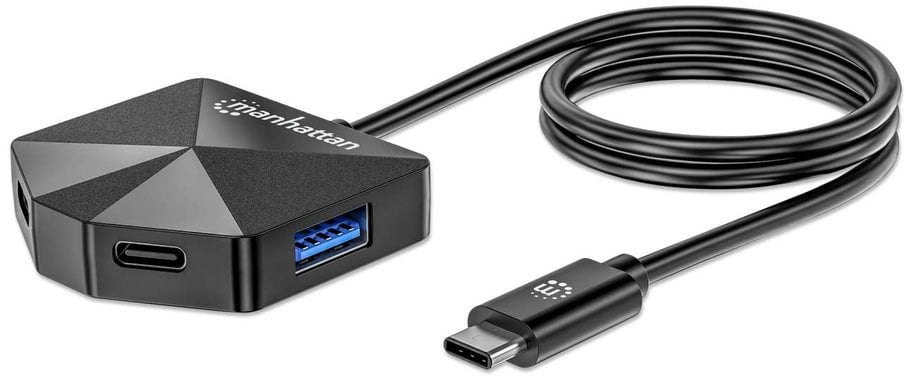 Manhattan 181150 stacja dokująca Przewodowa USB 3.2 Gen 2 (3.1 Gen 2) Type-C Czarny