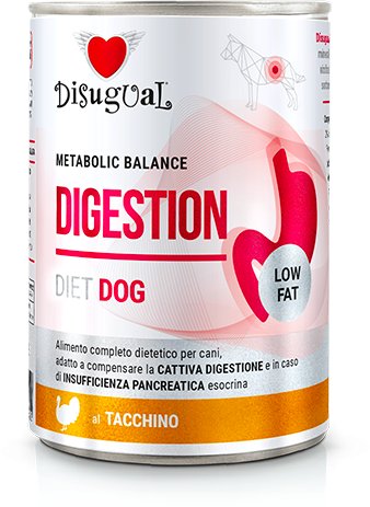 Disugual Karma mokra dla psa Weterynaryjna DIGESTION Indyk (dorosły) 400g