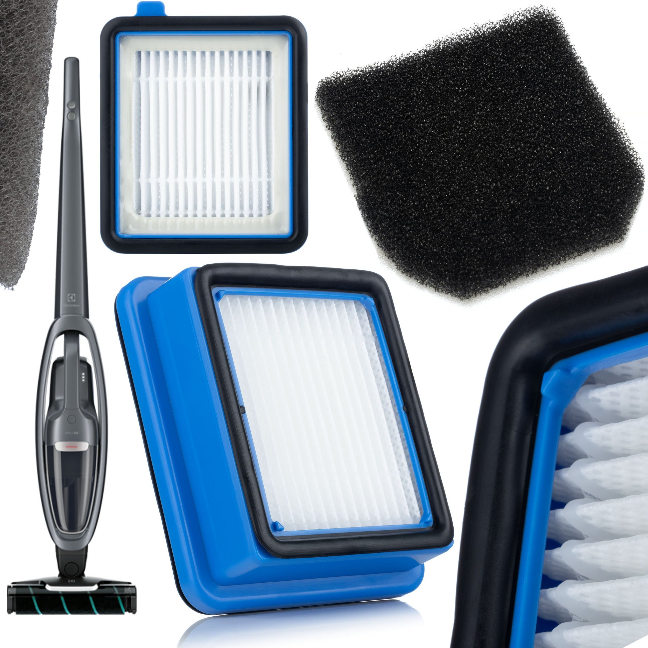 Rosfix KOMPLETNY FILTR HEPA + SILNIKA DO ODKURZACZA ELECTROLUX WELL Q6 Q7 Q8