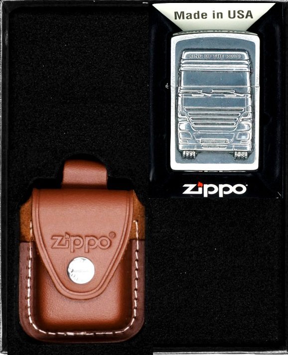 Zestaw ZIPPO Zapalniczka KING OF THE ROAD Prezentowy No2
